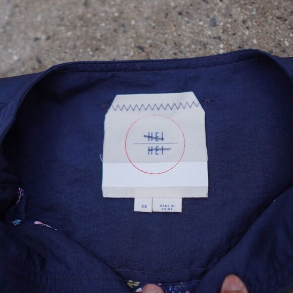 Anthropologie Hei Hei Navy Belted Utility Anorak Jacket XS Military Style - Picture 3 of 10